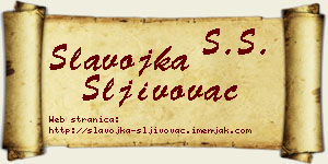 Slavojka Šljivovac vizit kartica